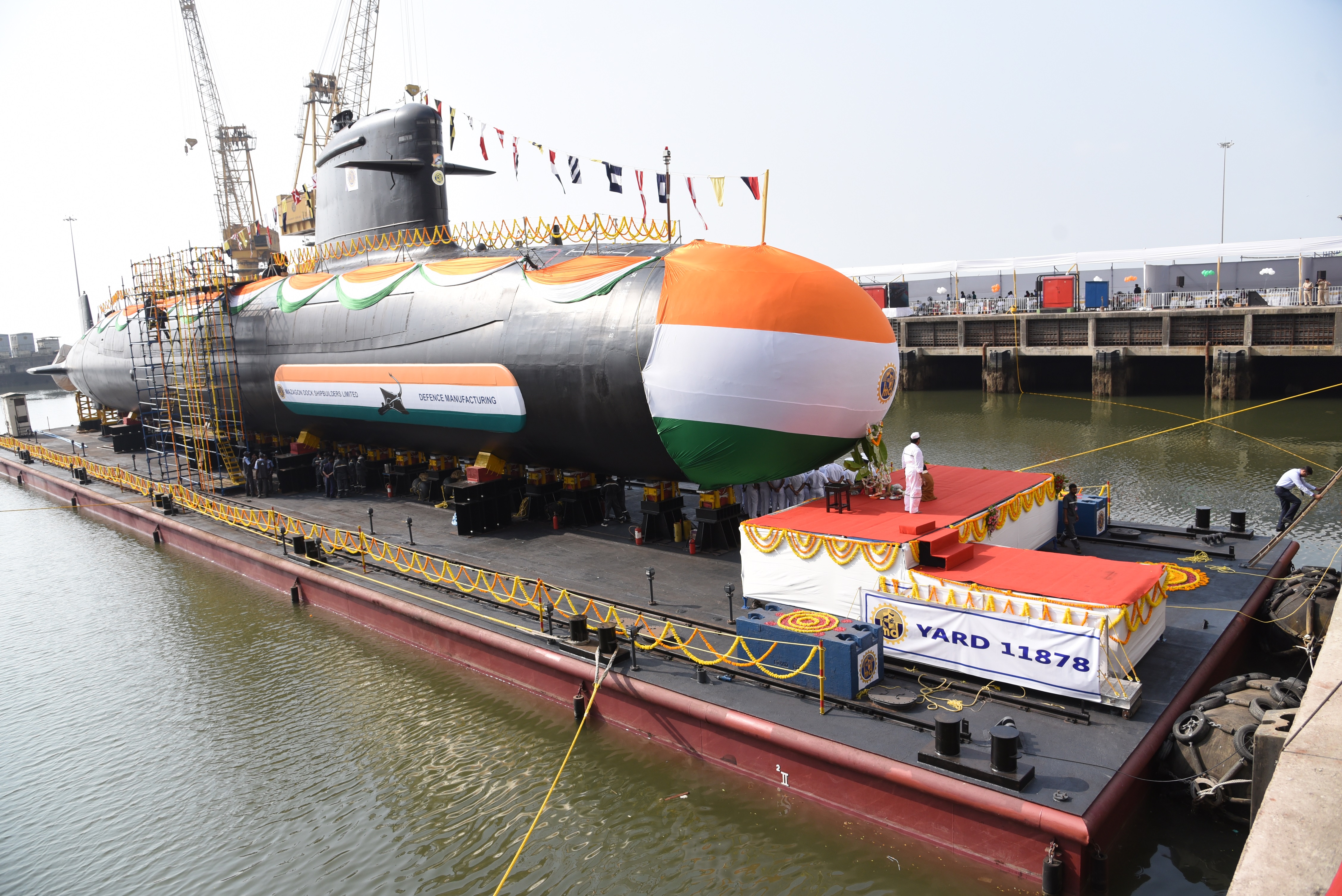 India's fourth Scorpene-class submarine - INS Vela